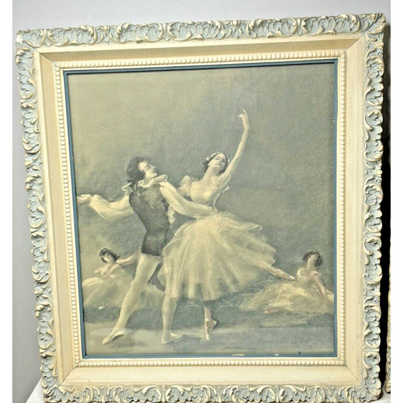 2 Vintage Ballet Painting - Raymond Charlot 22.5 x 20.5 - Picture 2 of 6